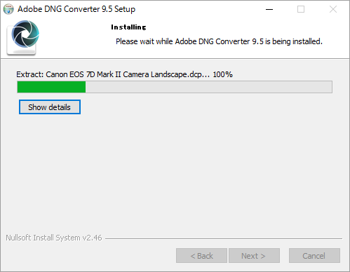 Adobe dng converter windows 10